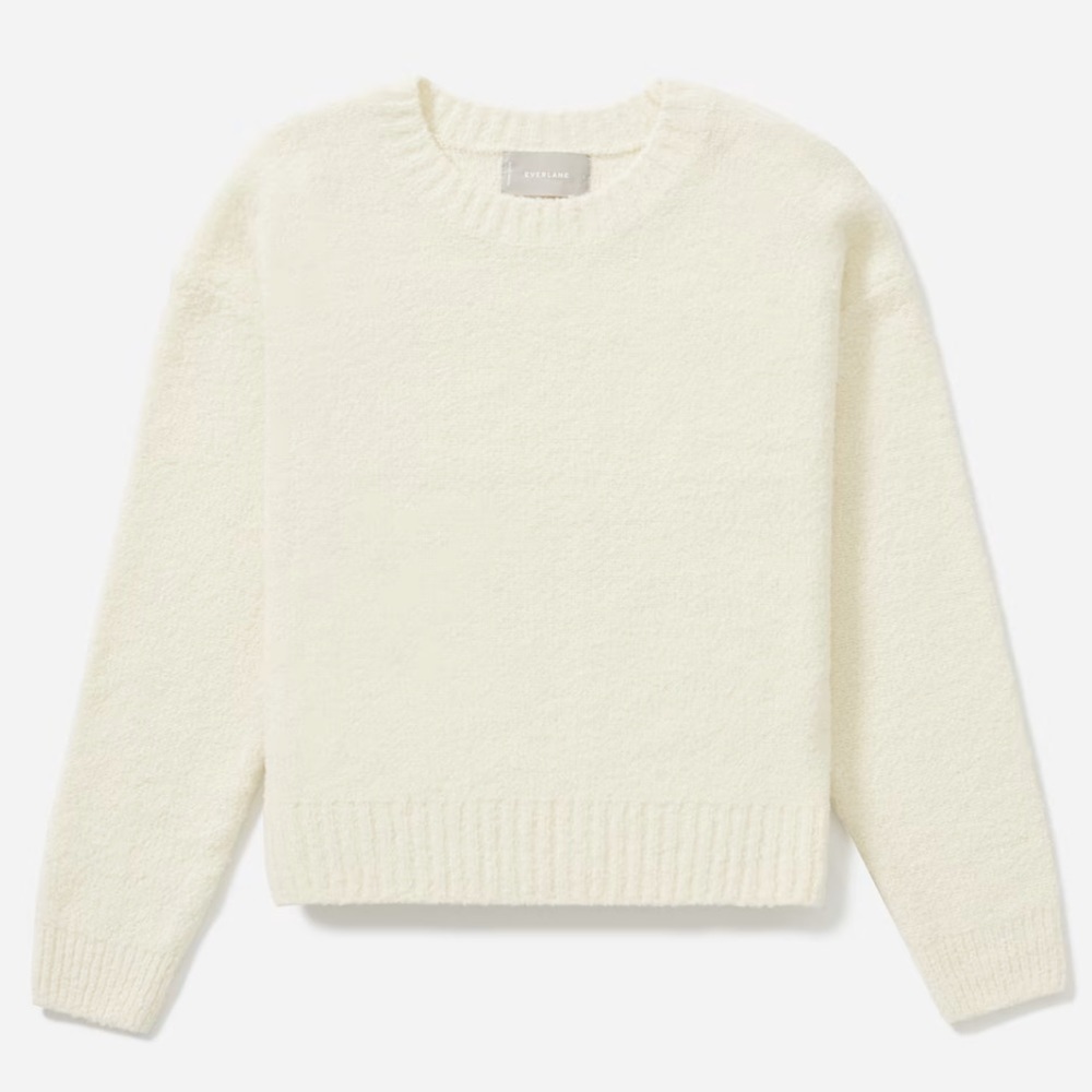 Everlane The Teddy Crew Neck Sweater size large